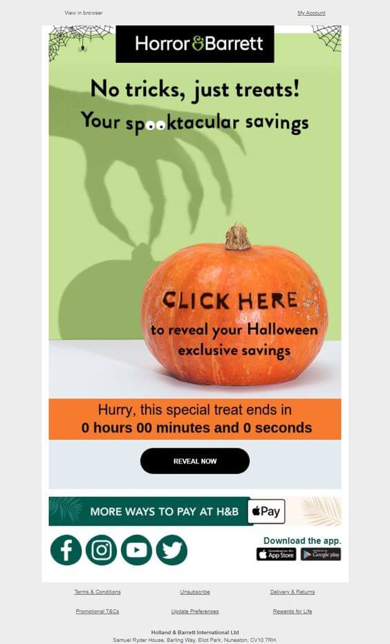 Holland-and-Barrett-Halloween-Email