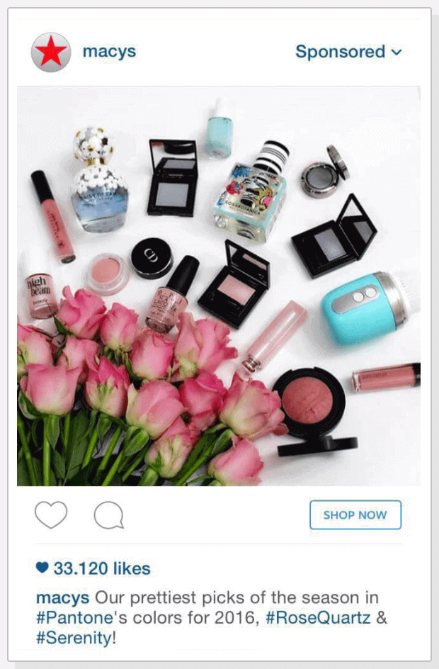 macys instagram paid social ad