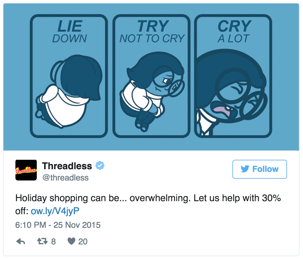 Threadless Twitter ad